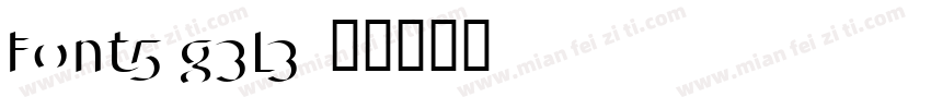 Font5-g3L3字体转换