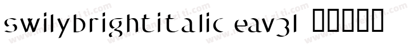 swilybrightitalic-eav3l字体转换