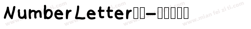 NumberLetter字体字体转换