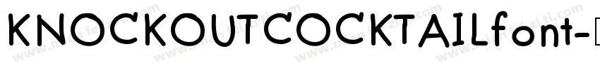 KNOCKOUTCOCKTAILfont字体转换
