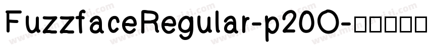 FuzzfaceRegular-p20O字体转换