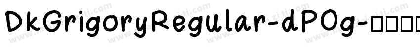 DkGrigoryRegular-dPOg字体转换