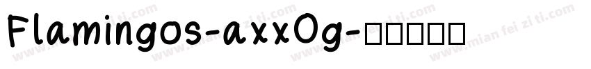 Flamingos-axxOg字体转换