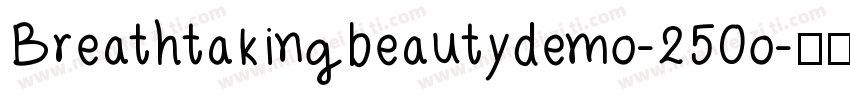 Breathtakingbeautydemo-25Oo字体转换