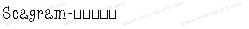 Seagram字体转换