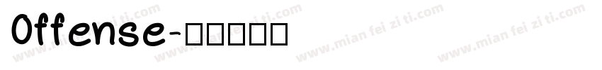 Offense字体转换