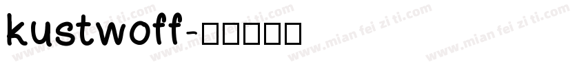 kustwoff字体转换