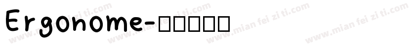 Ergonome字体转换