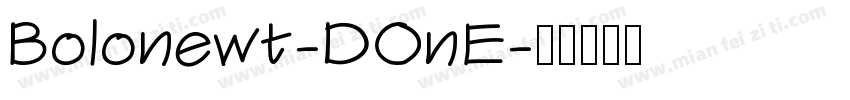 Bolonewt-DOnE字体转换