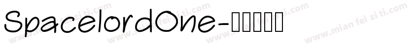 SpacelordOne字体转换