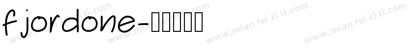 fjordone字体转换