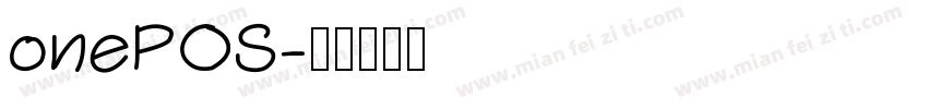 onePOS字体转换