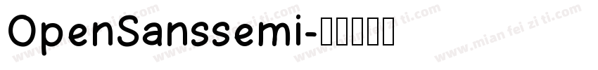 OpenSanssemi字体转换