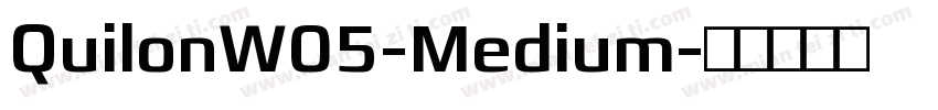QuilonW05-Medium字体转换