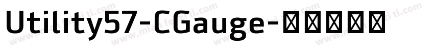 Utility57-CGauge字体转换