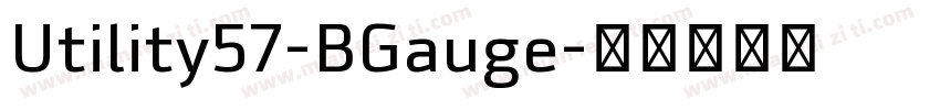 Utility57-BGauge字体转换