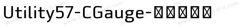 Utility57-CGauge字体转换