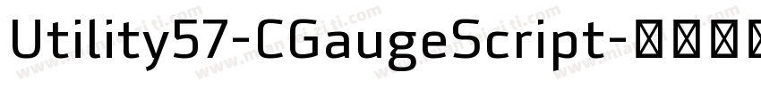 Utility57-CGaugeScript字体转换