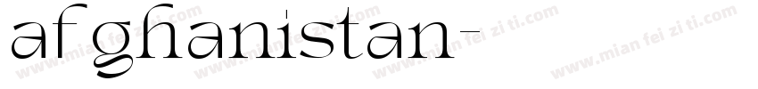 afghanistan字体转换
