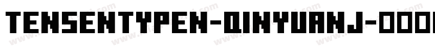 Tensentypen-QinYuanJ字体转换