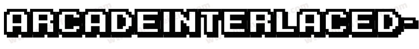ArcadeInterlaced字体转换