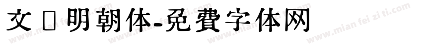 文汇明朝体字体转换