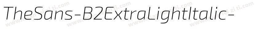 TheSans-B2ExtraLightItalic字体转换