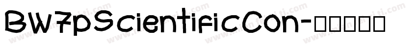 BW7pScientificCon字体转换