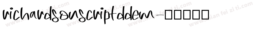 richardsonscriptddem字体转换