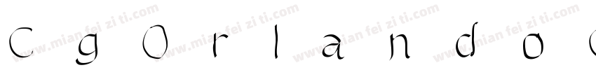 CgOrlandoCaps字体转换