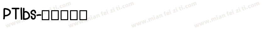 PTlbs字体转换
