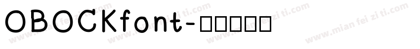 OBOCKfont字体转换