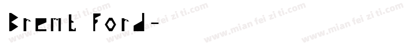 Brentford字体转换