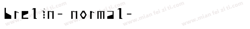 brelin-normal字体转换