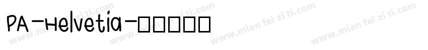 PA-Helvetia字体转换