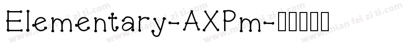 Elementary-AXPm字体转换