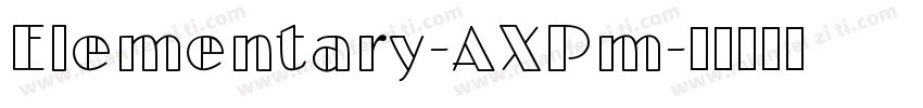 Elementary-AXPm字体转换