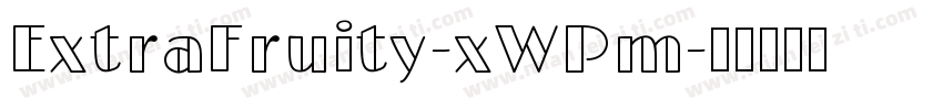 ExtraFruity-xWPm字体转换