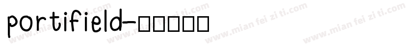 portifield字体转换