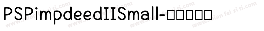 PSPimpdeedIISmall字体转换