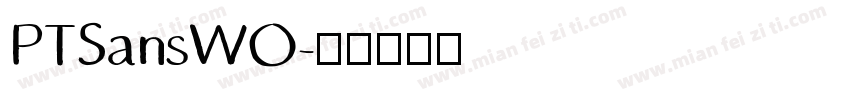 PTSansWO字体转换