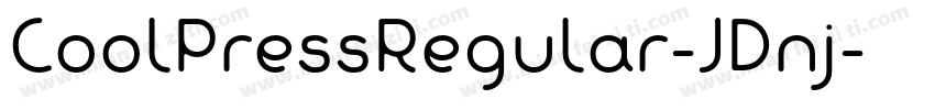 CoolPressRegular-JDnj字体转换