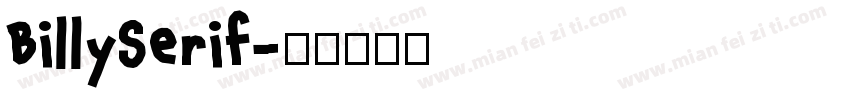 BillySerif字体转换