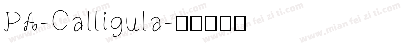PA-Calligula字体转换