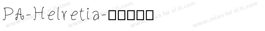PA-Helvetia字体转换
