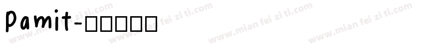 Pamit字体转换
