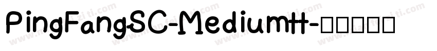 PingFangSC-Mediumtt字体转换