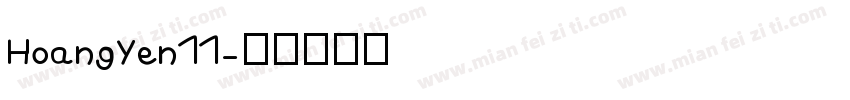 HoangYen11字体转换