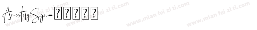 AmostelySign字体转换