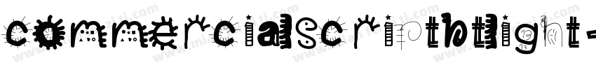 commercialscriptbtlight字体转换